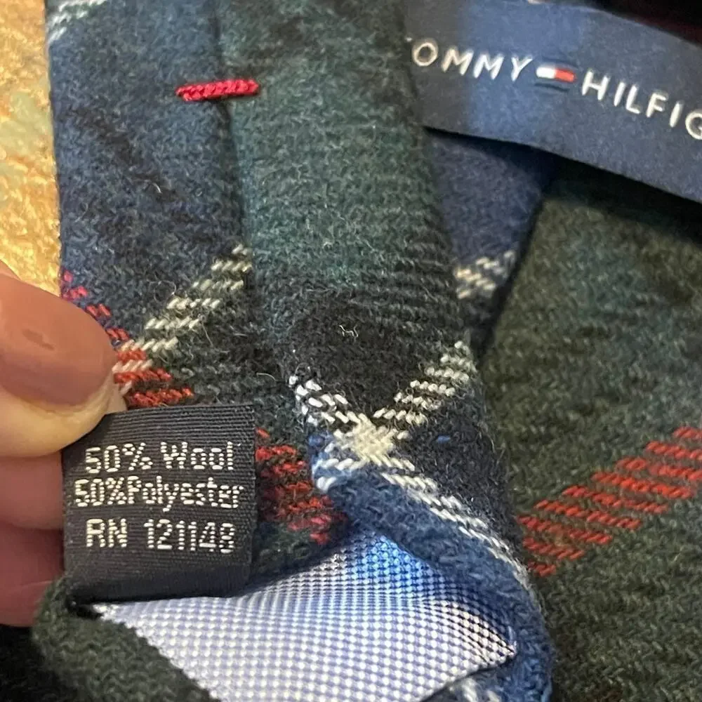 Ralph Lauren & Tommy Hilfiger Men's Ties Lot of 02 Silk/Wool Ties
